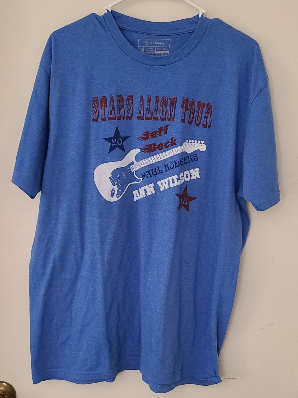 Jeff Beck, Paul Rodgers, And Ann Wilson Stars Align Tour T-Shirt XL